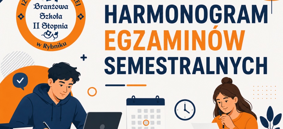 HARMONOGRAM EGZAMINÓW SEMESTRALNYCH - POPRAWKOWY
